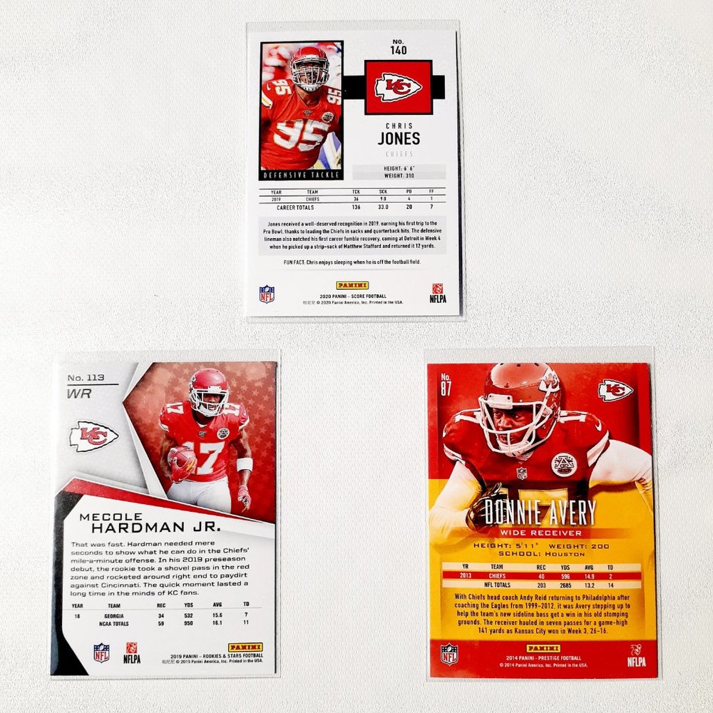 Kansas City Chiefs 9 Card Lot - FBL [16_4] - Picture 4 of 8